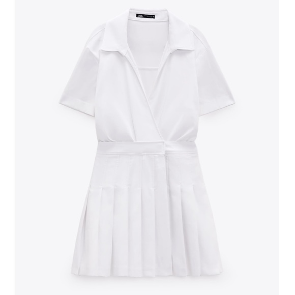 BNWOT Zara BOX PLEAT JUMPSUIT DRESS - Picture 2 of 5